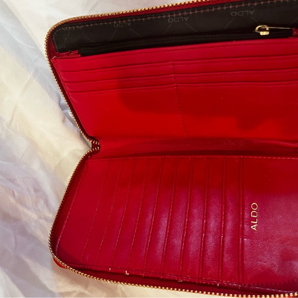 Aldo Vibrant Red Women's Wallet - Picture 3 of 3